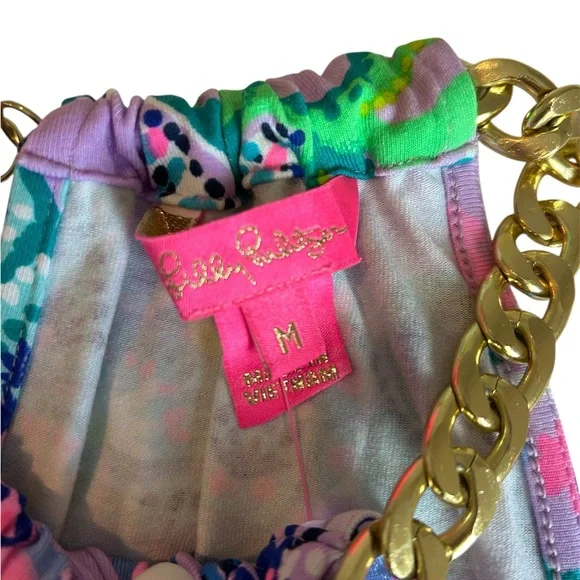 Lilly Pulitzer Purple Blue Halter Tank Top - Picture 7 of 12